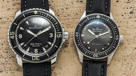 blancpain fifty fathoms bathyscaphe vs rolex submariner